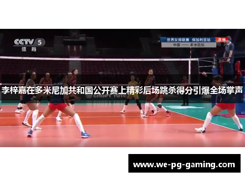 李梓嘉在多米尼加共和国公开赛上精彩后场跳杀得分引爆全场掌声